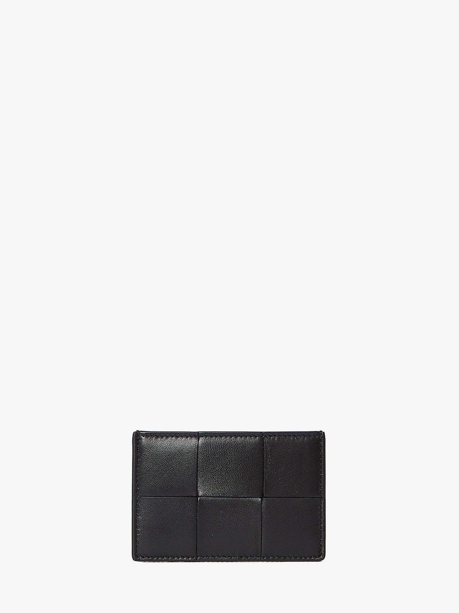 BOTTEGA VENETA OS black leather cardholder
