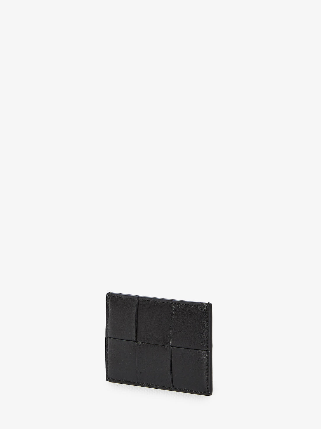 BOTTEGA VENETA OS black leather cardholder