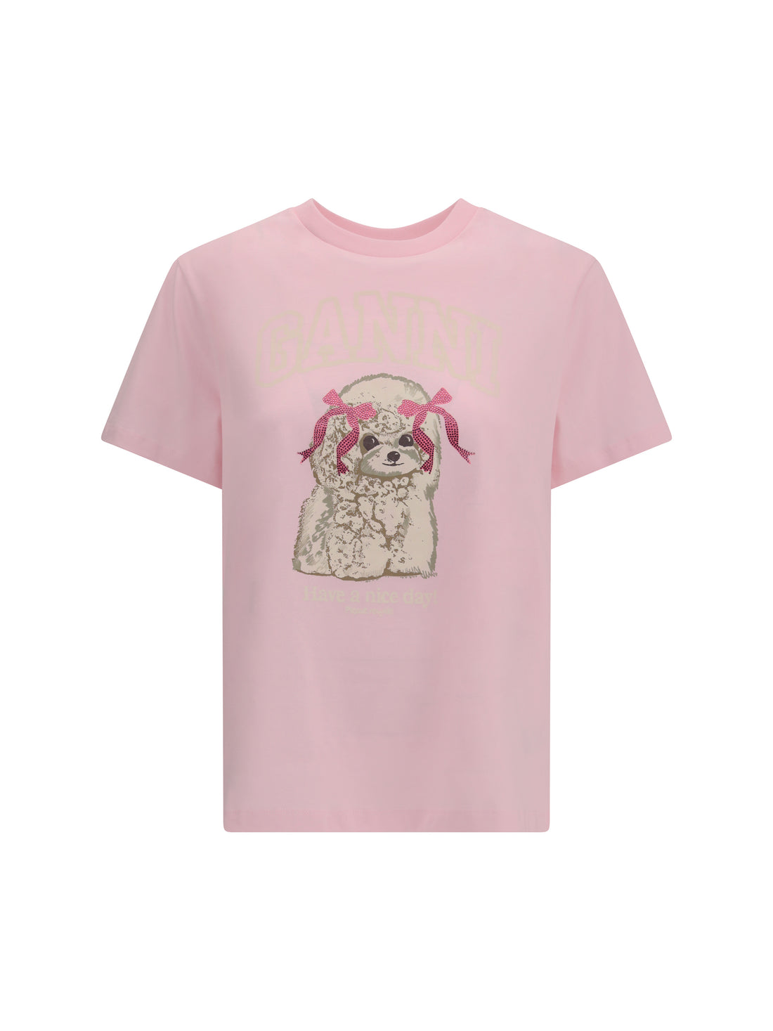 GANNI L poodle t-shirt
