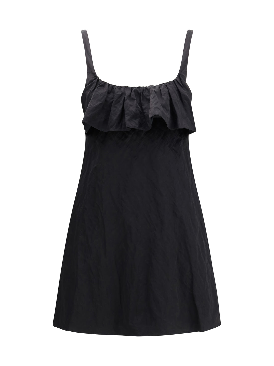 CHLOÉ 38 mini dress in washed technical satin