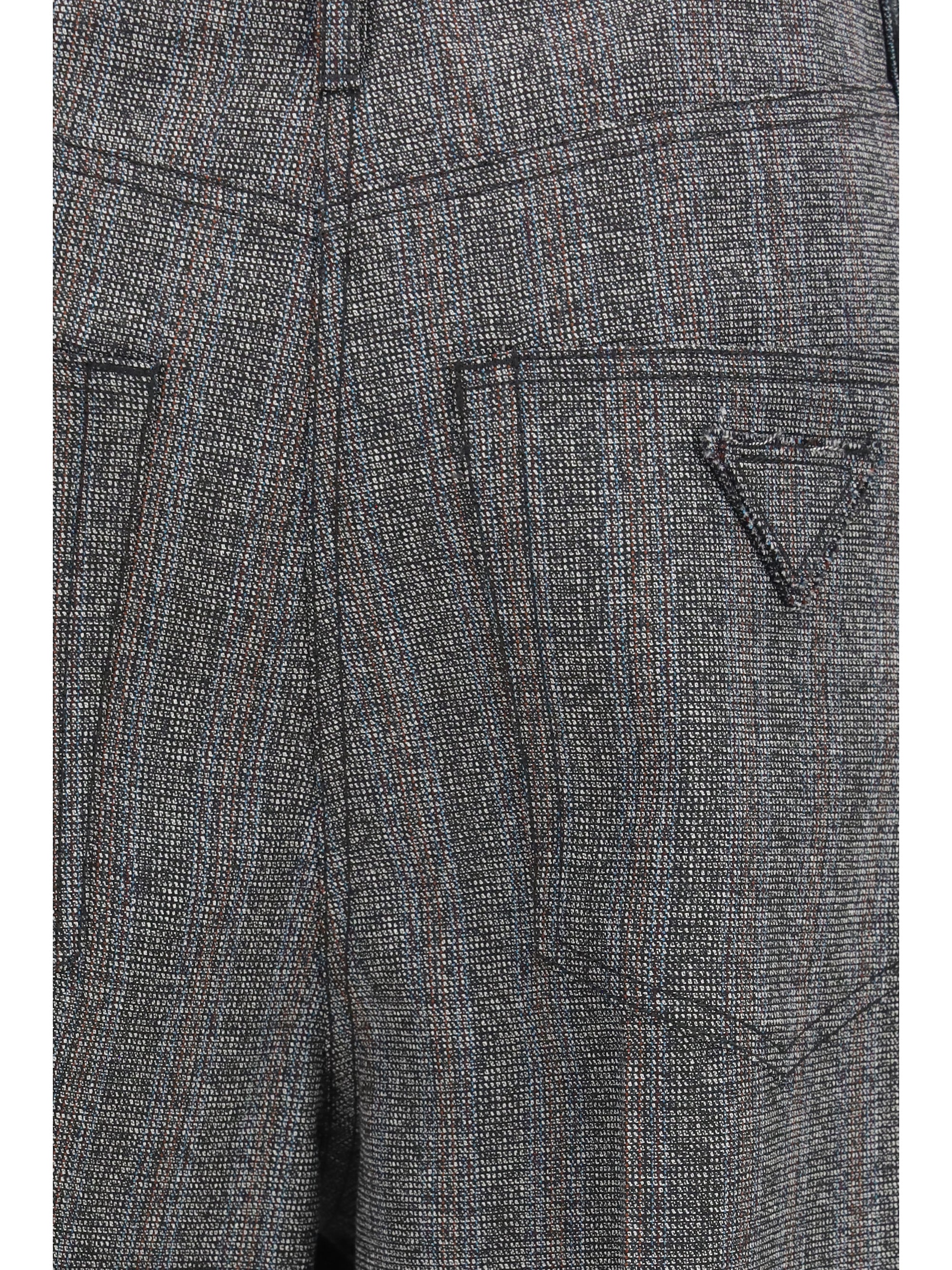 mouliné wool pants