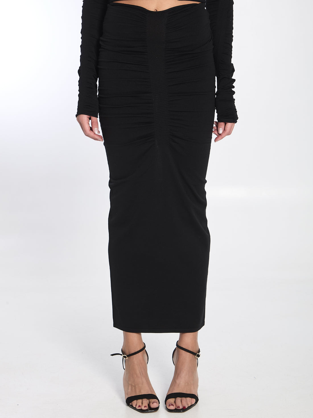 ALEXANDER WANG M ruched long skirt