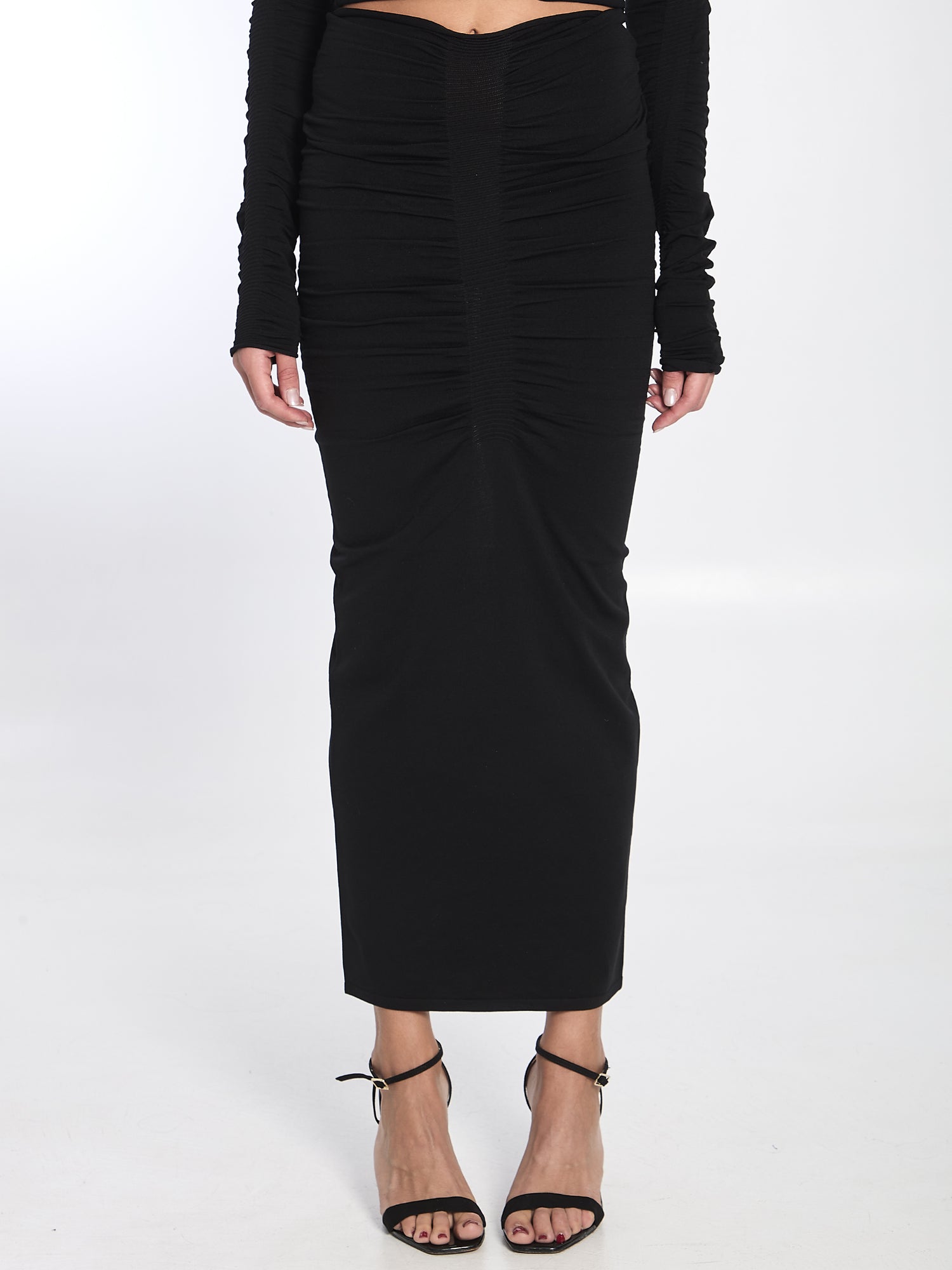 ALEXANDER WANG M ruched long skirt