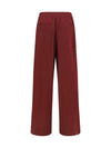 cotton and silk track pants