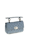 rockstud spike leather shoulder bag