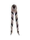 silk check scarf