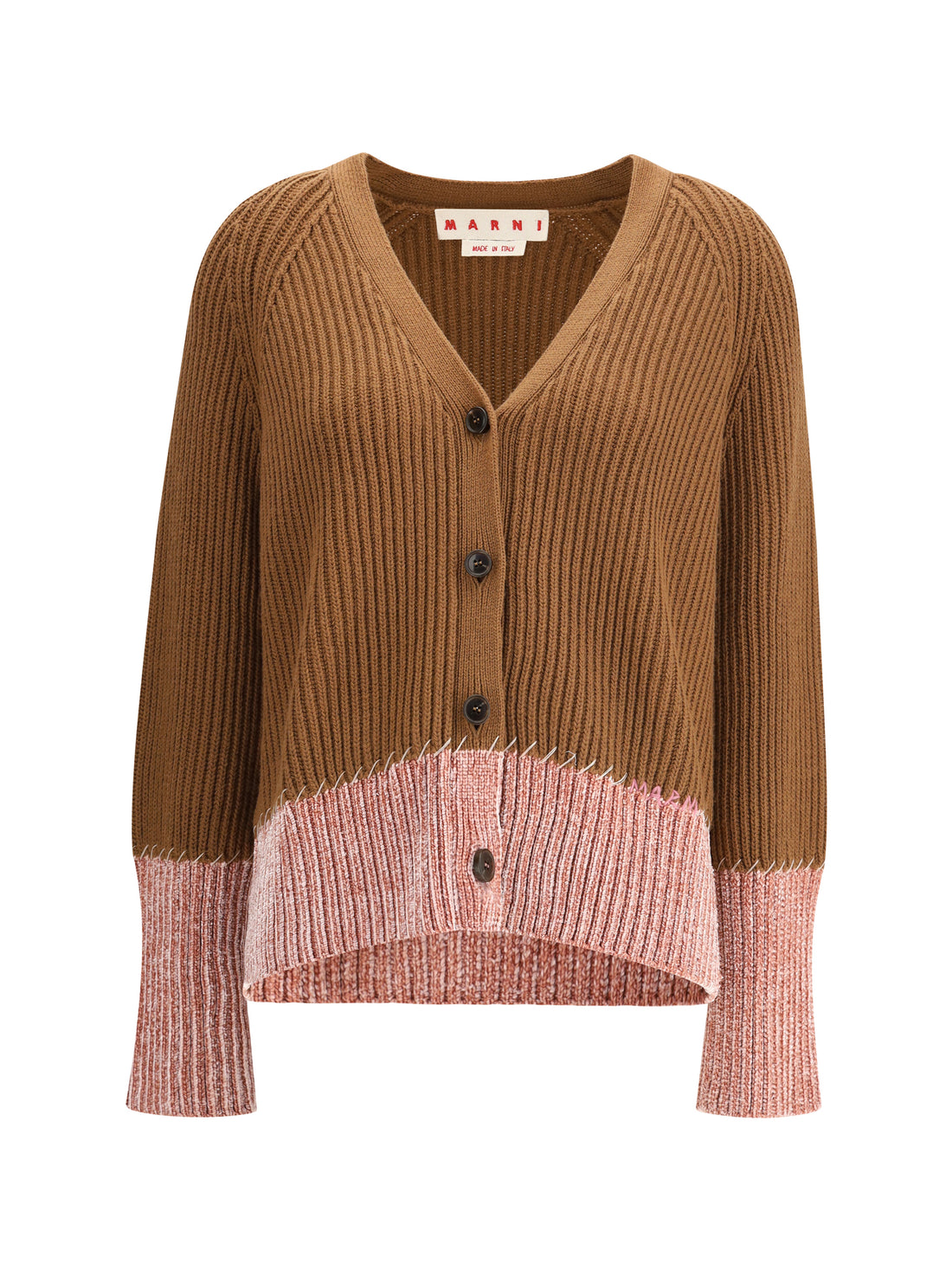 MARNI 40 bi color cardigan in viscose