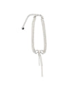 crystal double bow choker