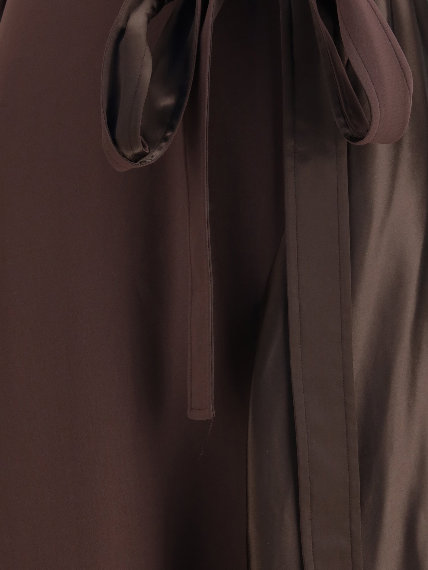 FERRAGAMO 40 asymmetric dress crafted from stretch viscose cady