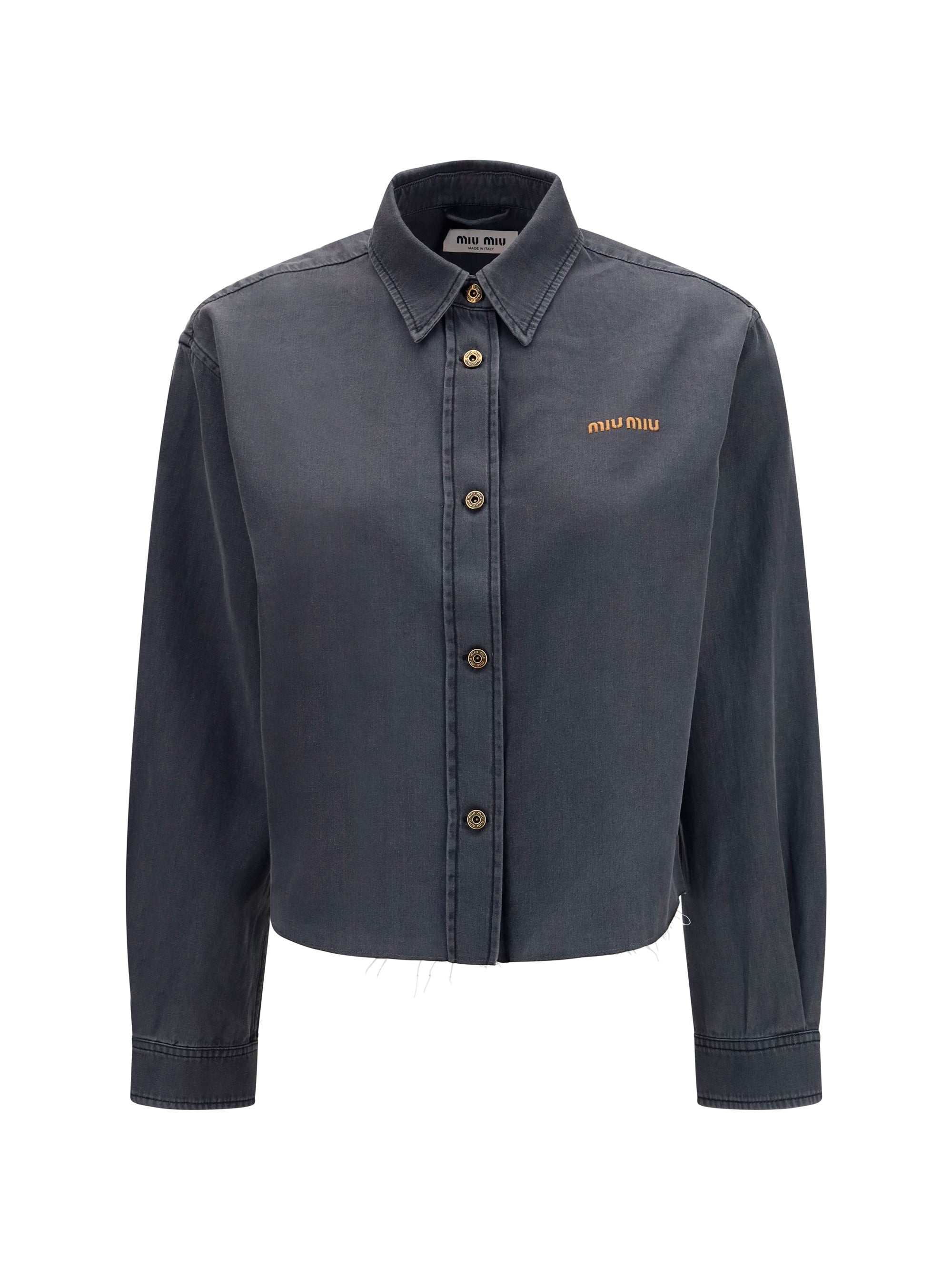 denim-style cotton shirt