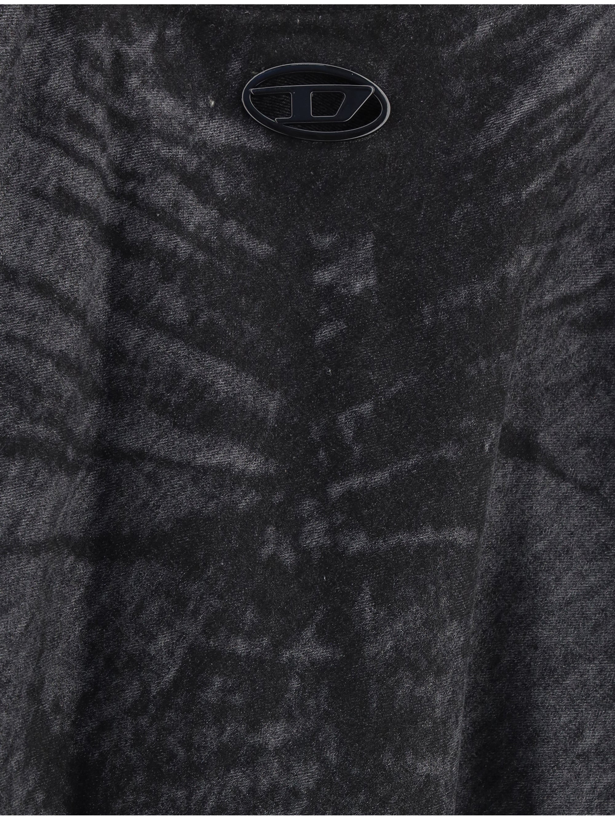 DIESEL 26 flared hannie skirt with logo