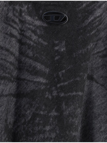 DIESEL 26 flared hannie skirt with logo