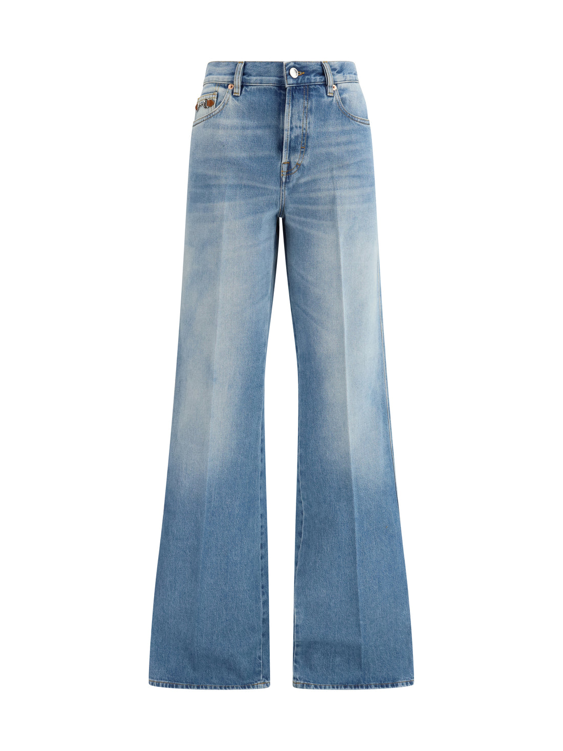 GUCCI 25 cotton denim flare trousers
