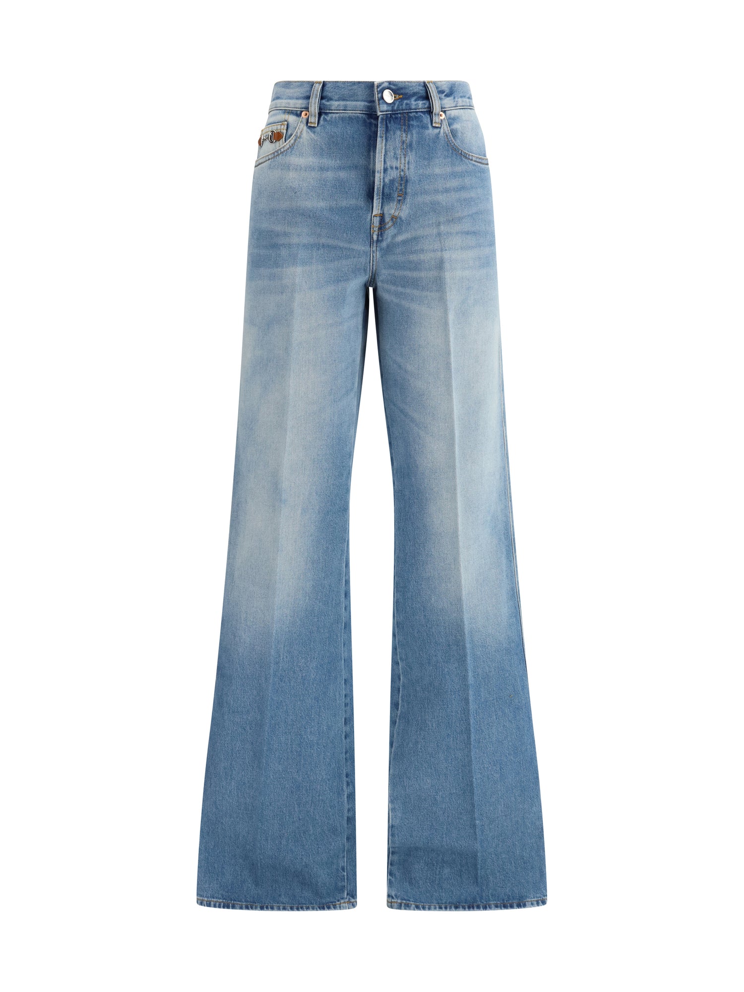 GUCCI 25 cotton denim flare trousers