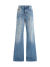 cotton denim flare jeans