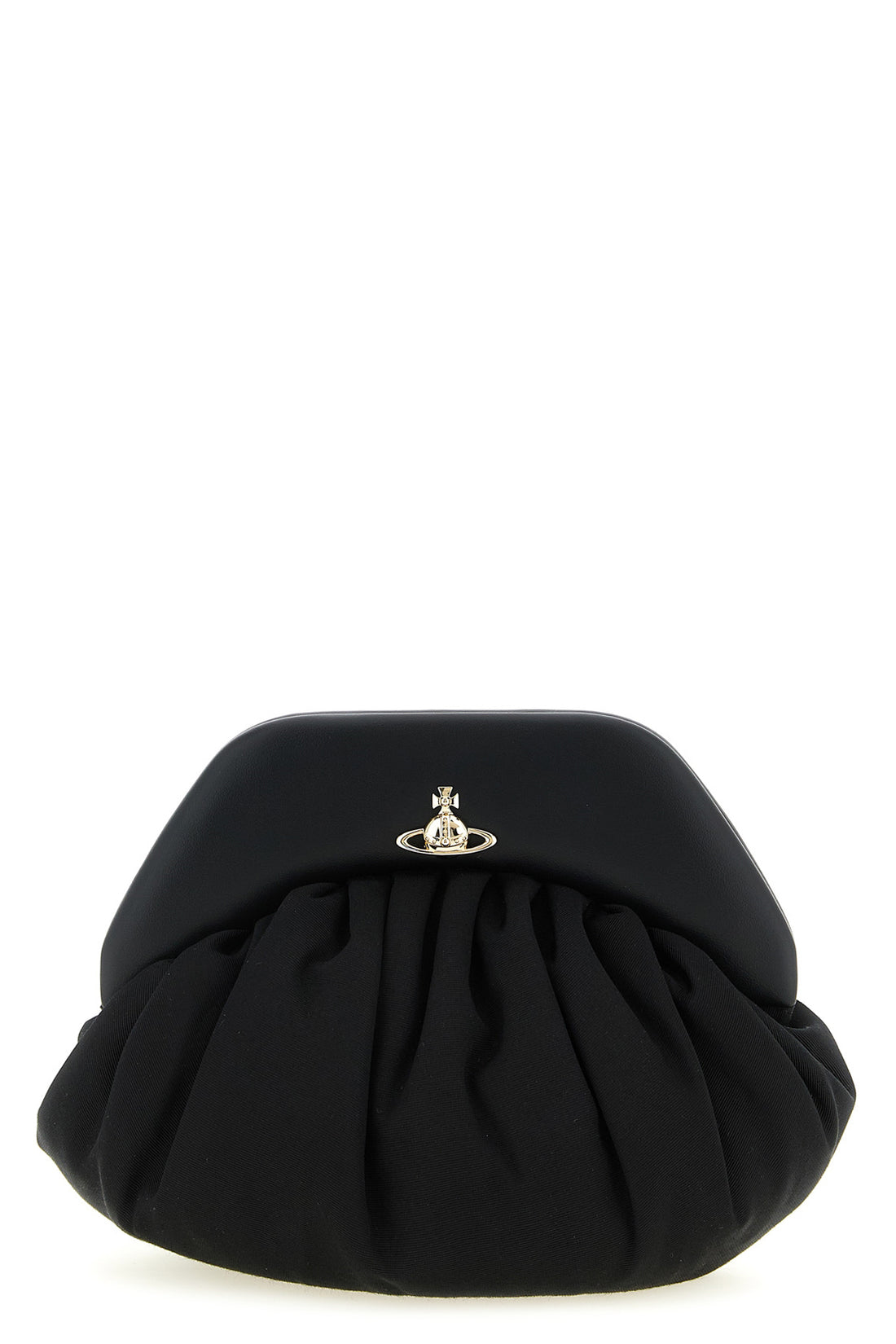 VIVIENNE WESTWOOD OS brooke crinkled fabric clutch