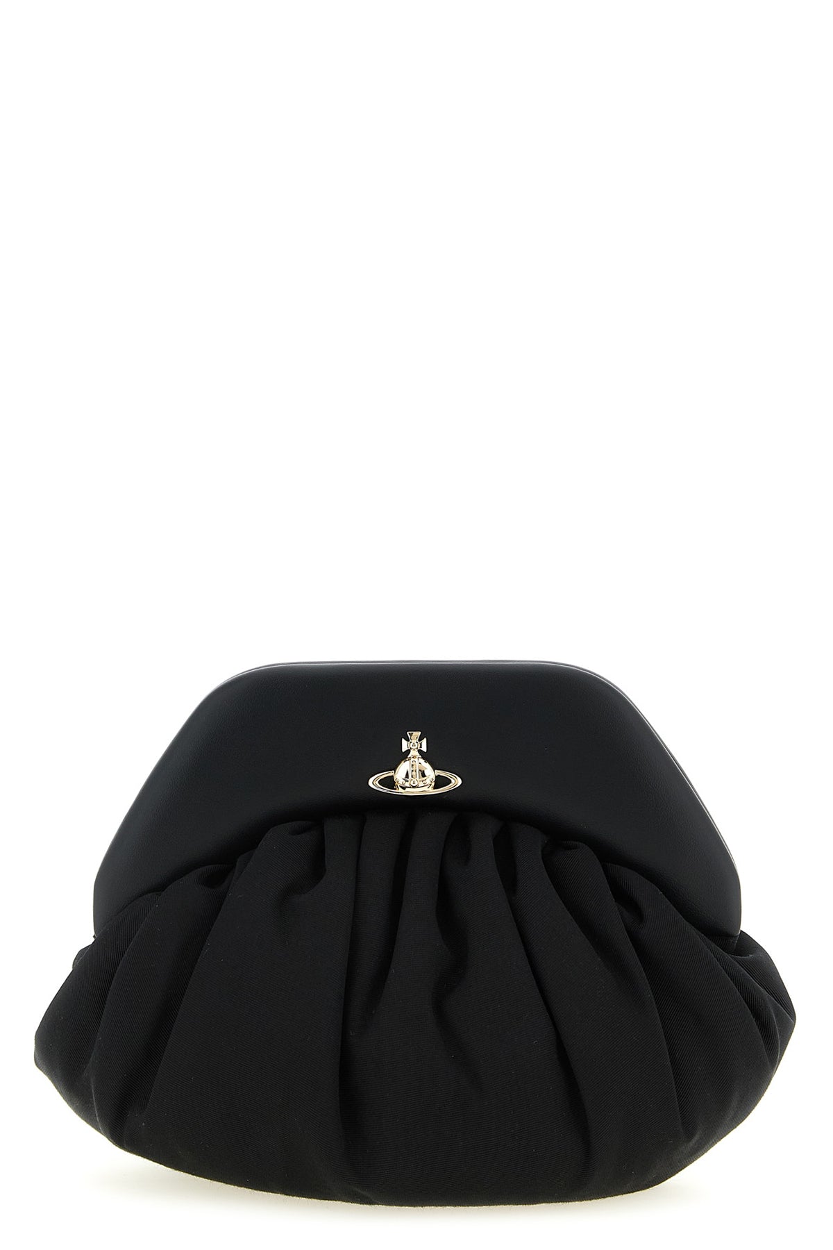 brooke crinkled fabric clutch