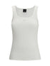 PINKO M ribbed tank top with love birds logo