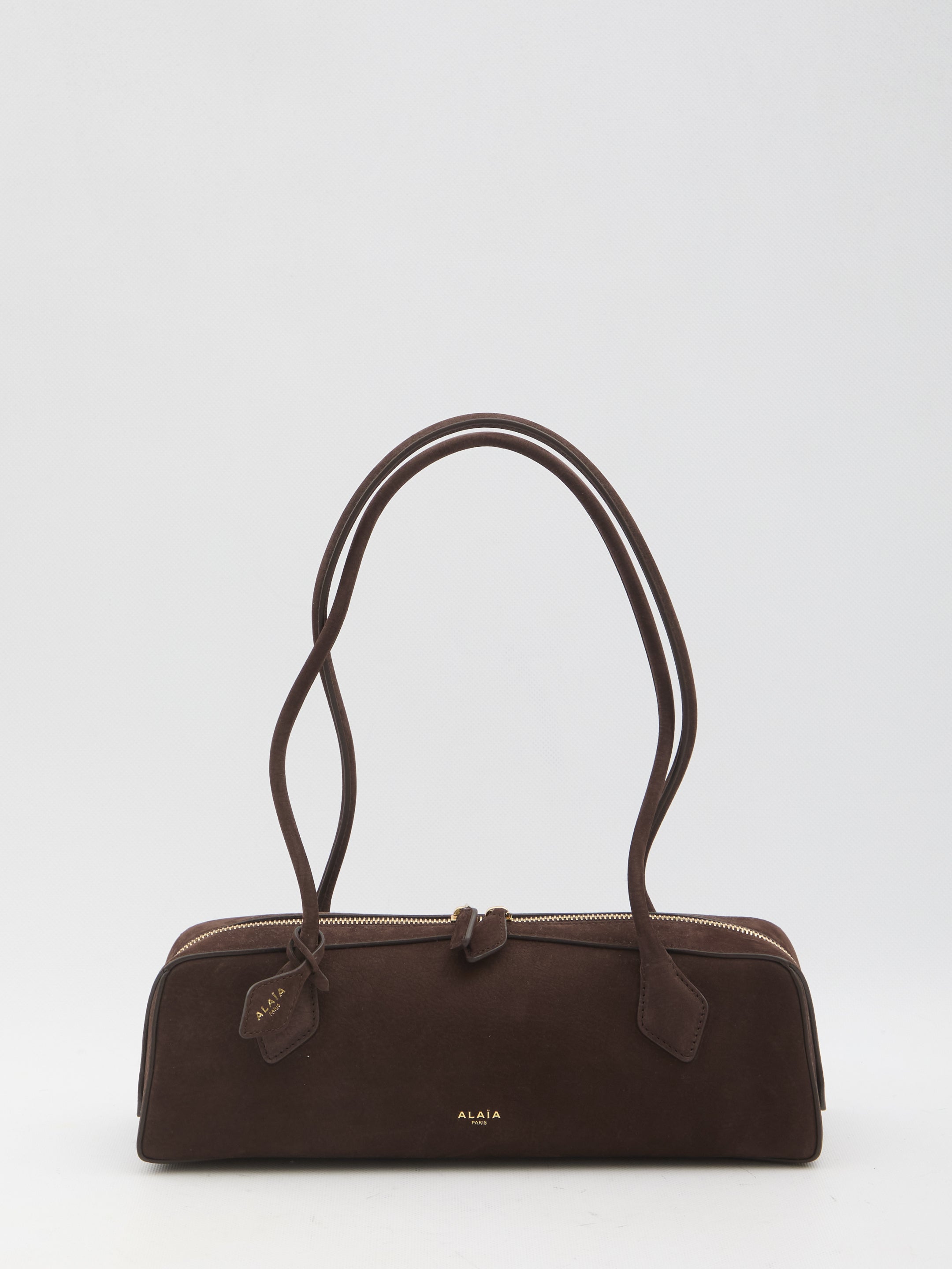 ALAIA OS le teckel medium bag in nubuck