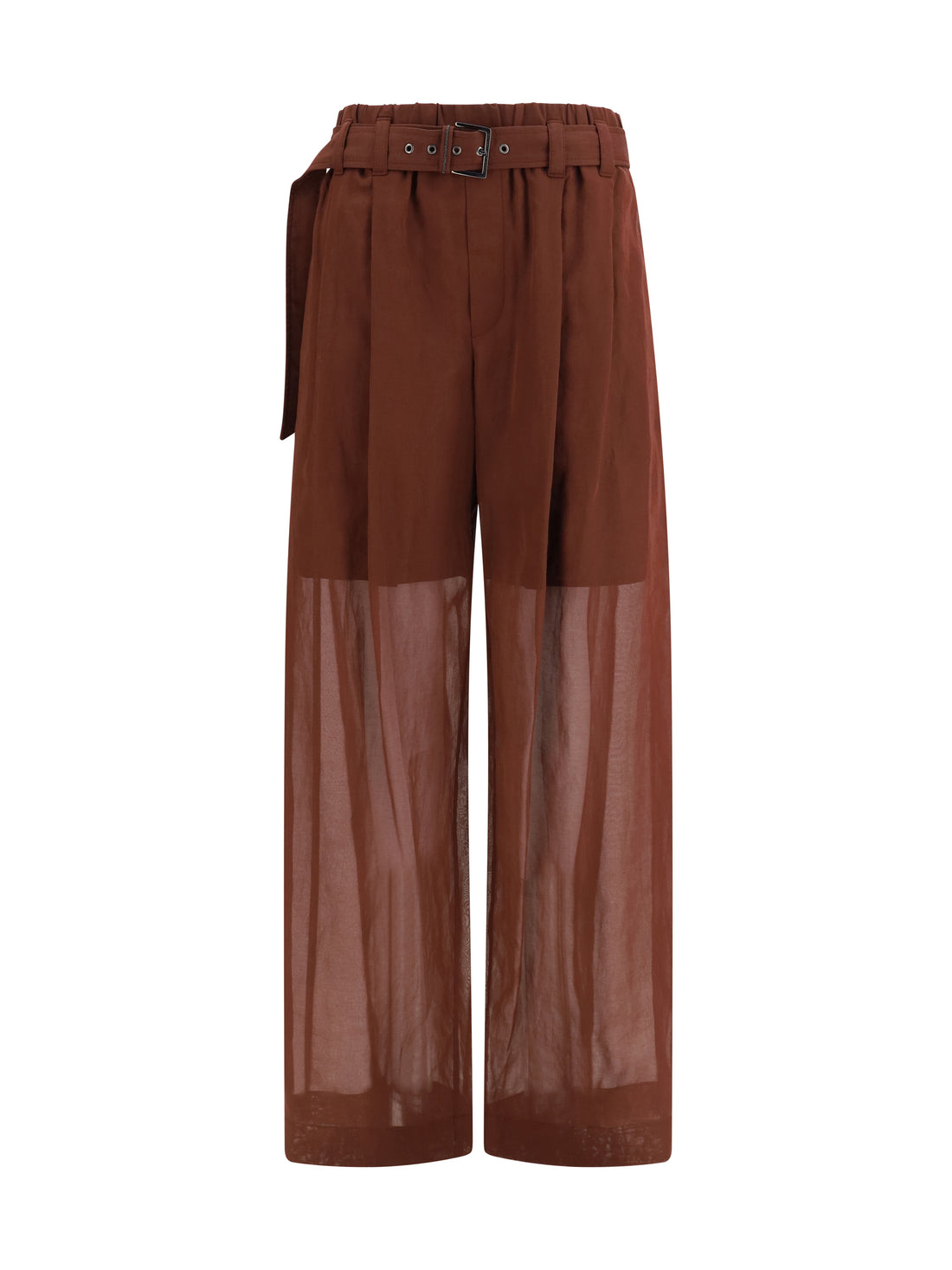 BRUNELLO CUCINELLI 36 cotton loose pants with monili