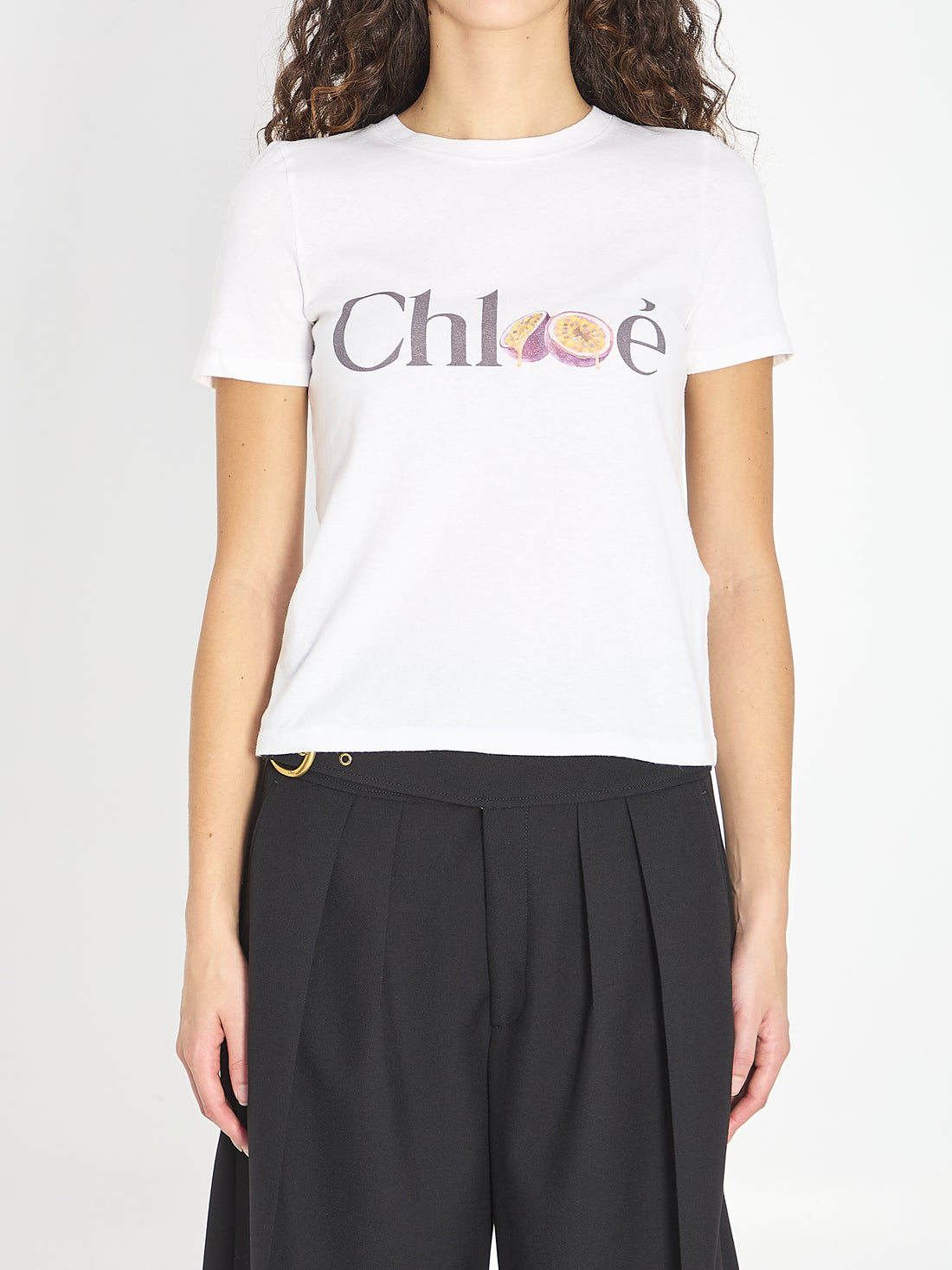 CHLOE M baby fit t-shirt with logo
