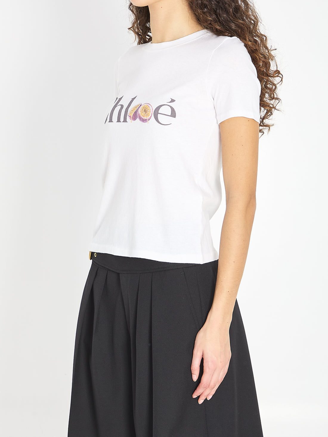 CHLOE M baby fit t-shirt with logo