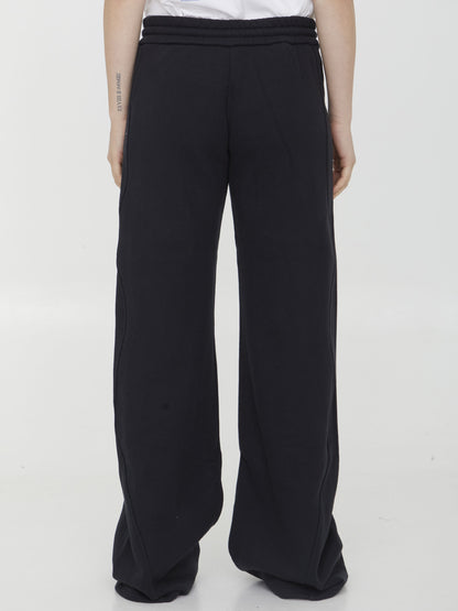OFF WHITE M round joggers in cotton jersey