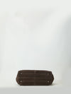 suede leather shopping bag