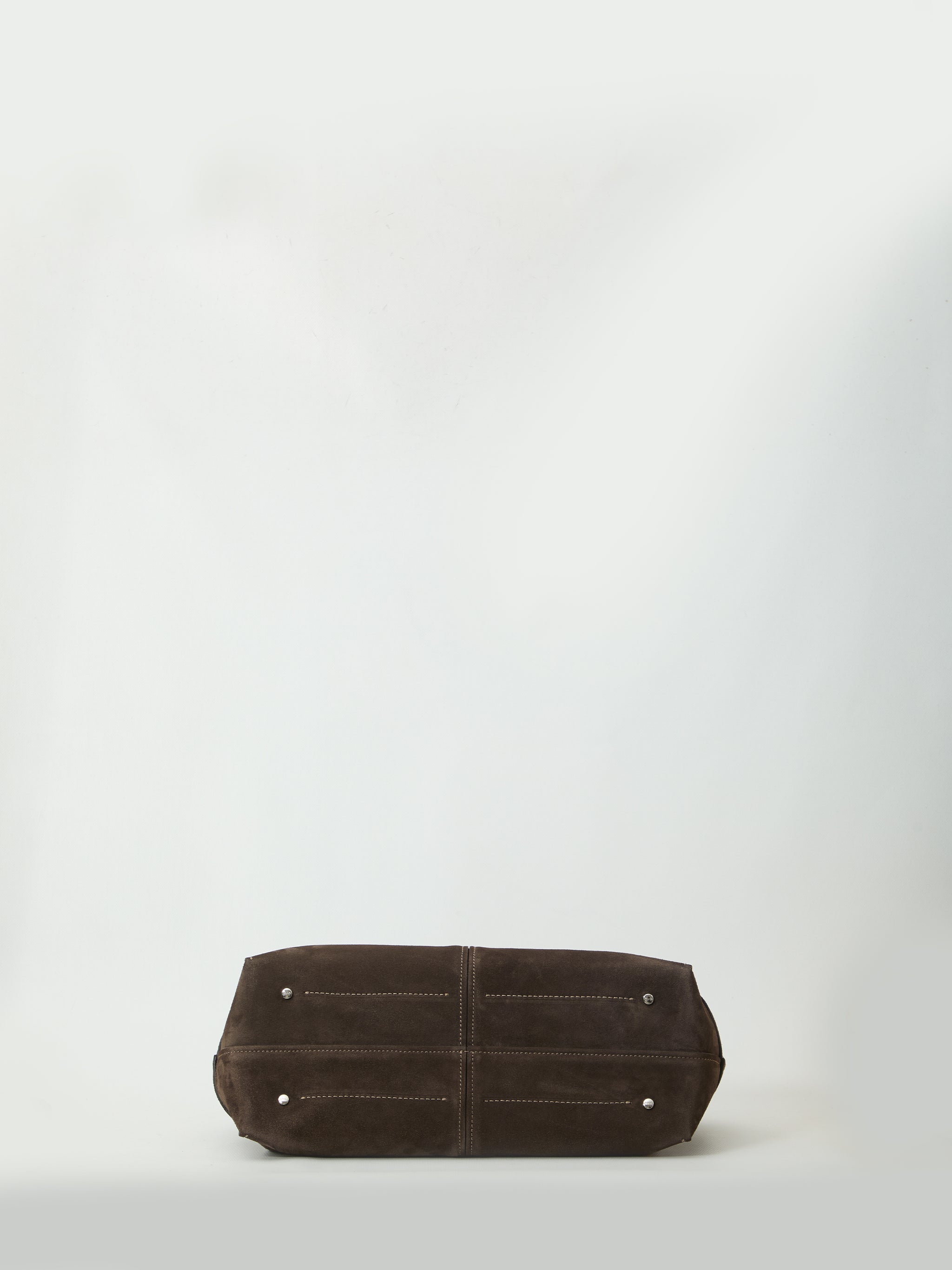 suede leather shopping bag