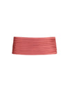 satin pleated waist belt