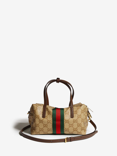 mini boston bag with web detail