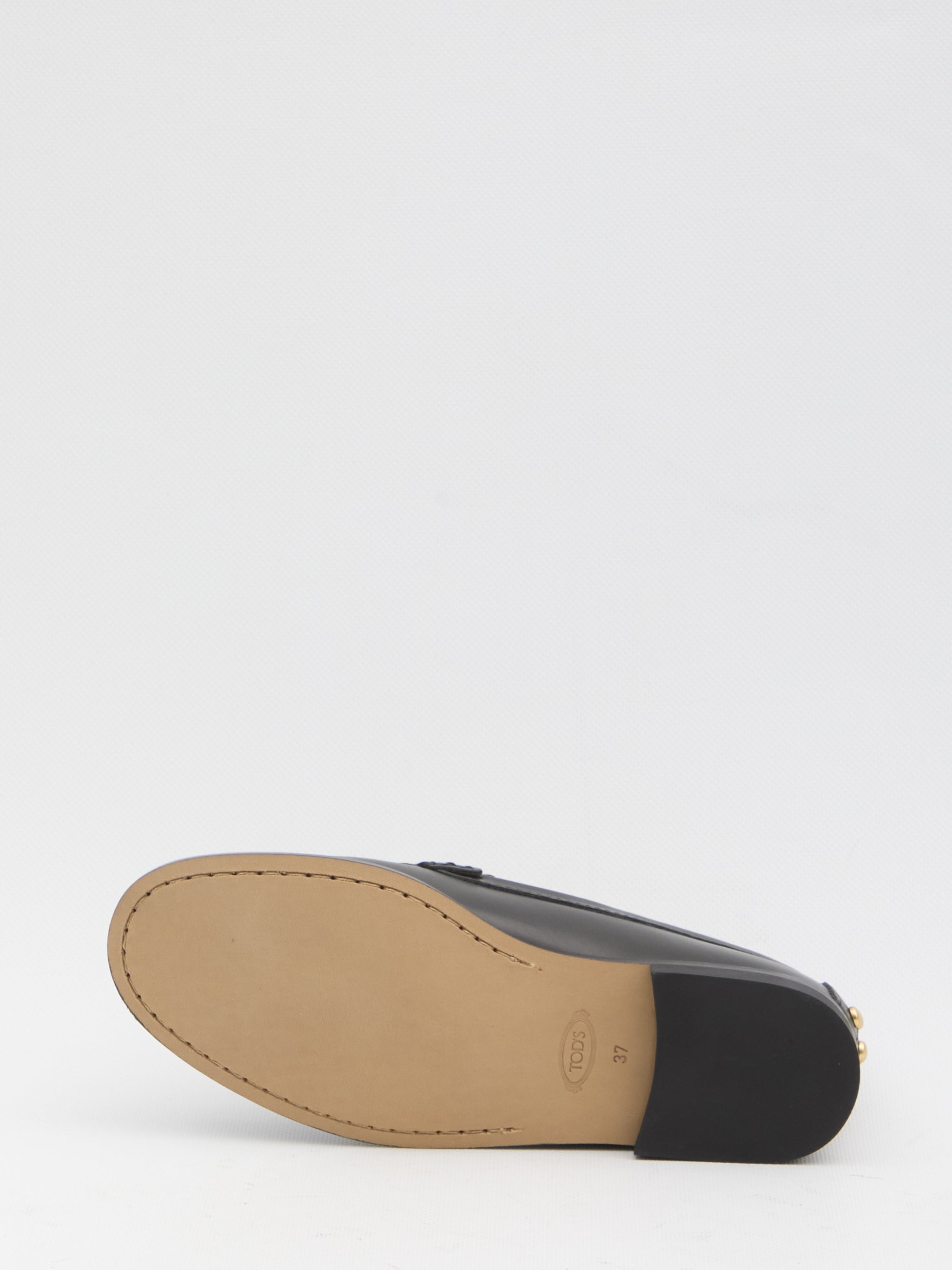 metal dots loafers