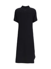 LOEWE 36 belted dress lightweight stretch viscose cady