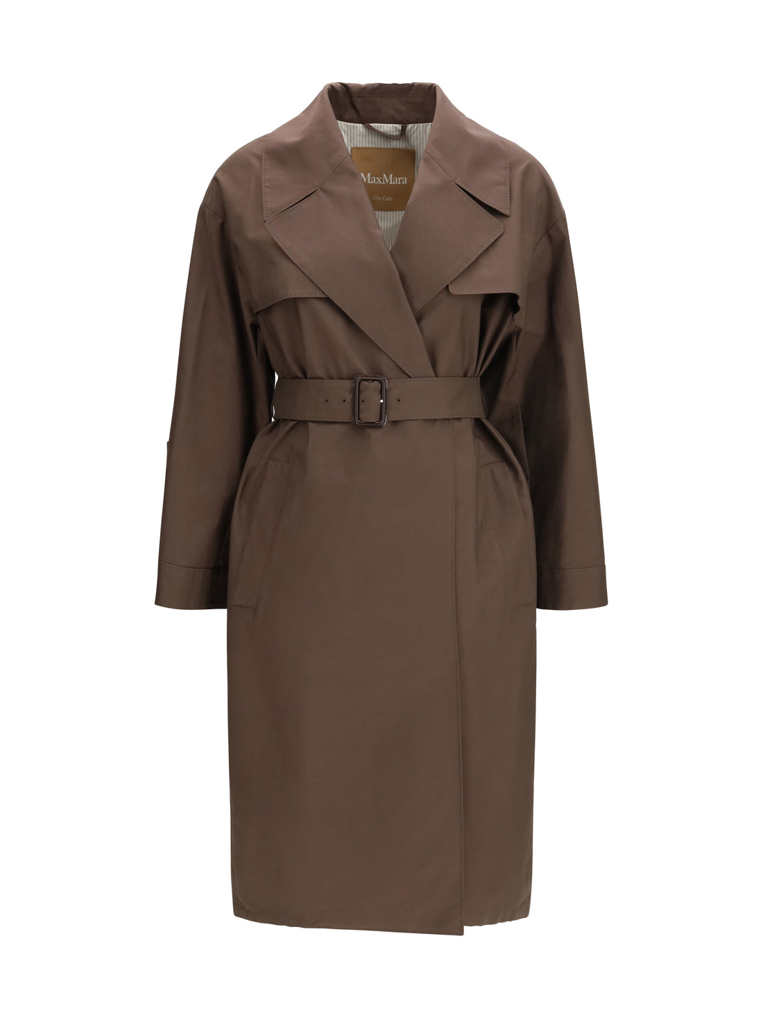 MAX MARA THE CUBE 38 double-breasted cotton-blend trench coat 