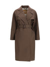 double-breasted cotton-blend trench coat