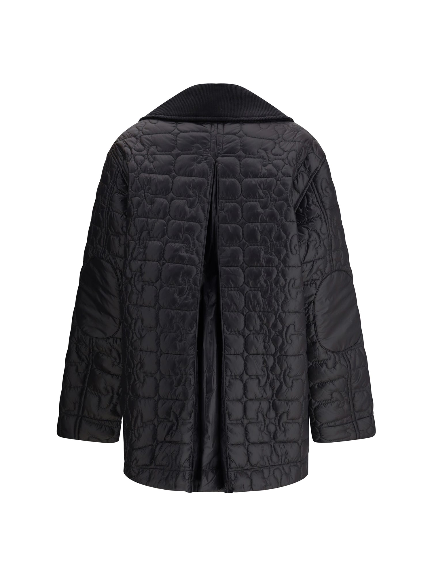 GANNI XXS-XS glossy finish down jacket 