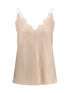 ROHE 36 silk camisole with lace detailing