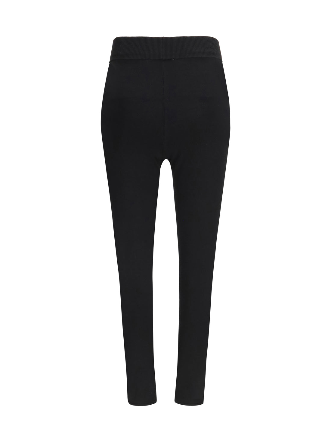 MARINE SERRE L moon logo knit leggings