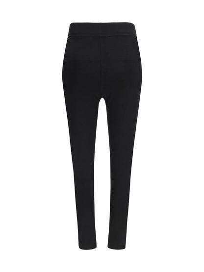 MARINE SERRE L moon logo knit leggings
