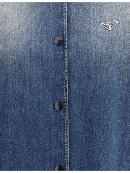 PRADA 40 denim shirt jacket