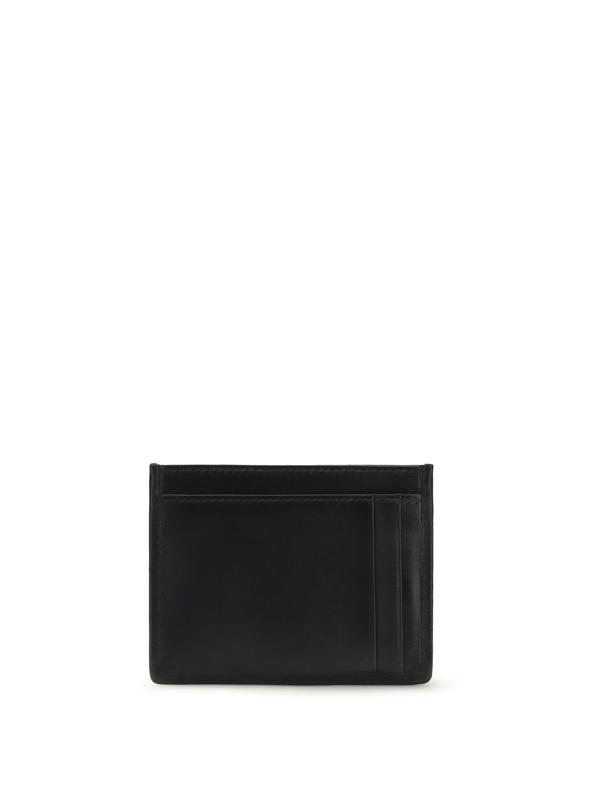 matelassé nappa leather card holder