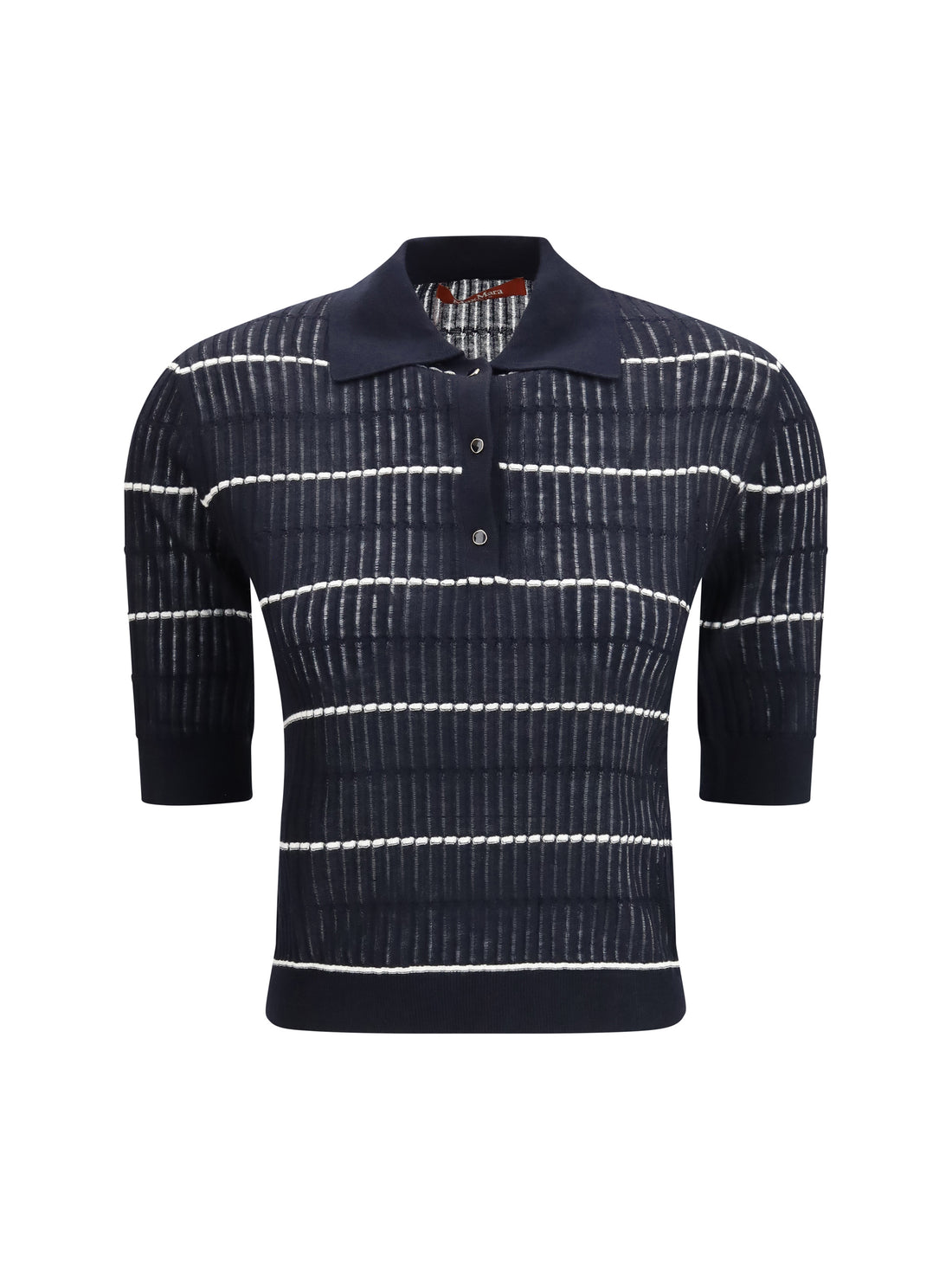 MAX MARA STUDIO L polo gallo in wool and silk