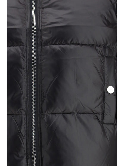 GANNI 36 shiny nylon short puffer jacket