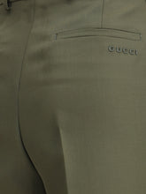 GUCCI 40 boyfriend pants with embroidered logo