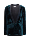 moiré velvet tuxedo jacket