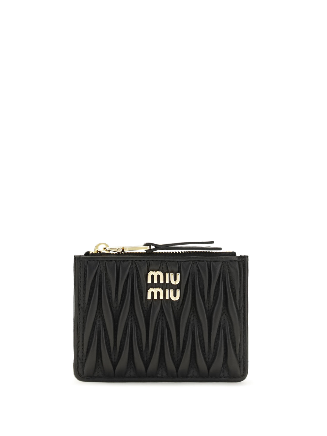 MIU MIU OS leather wallet with logo