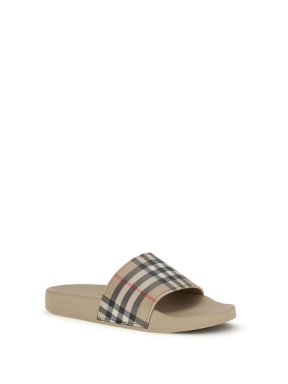 BURBERRY 36 check slippers