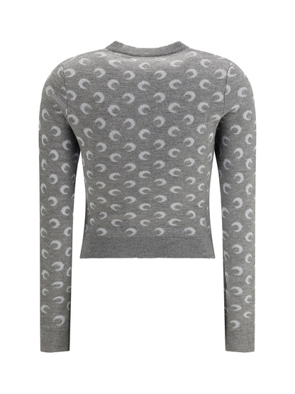 MARINE SERRE M moon wool cardigan