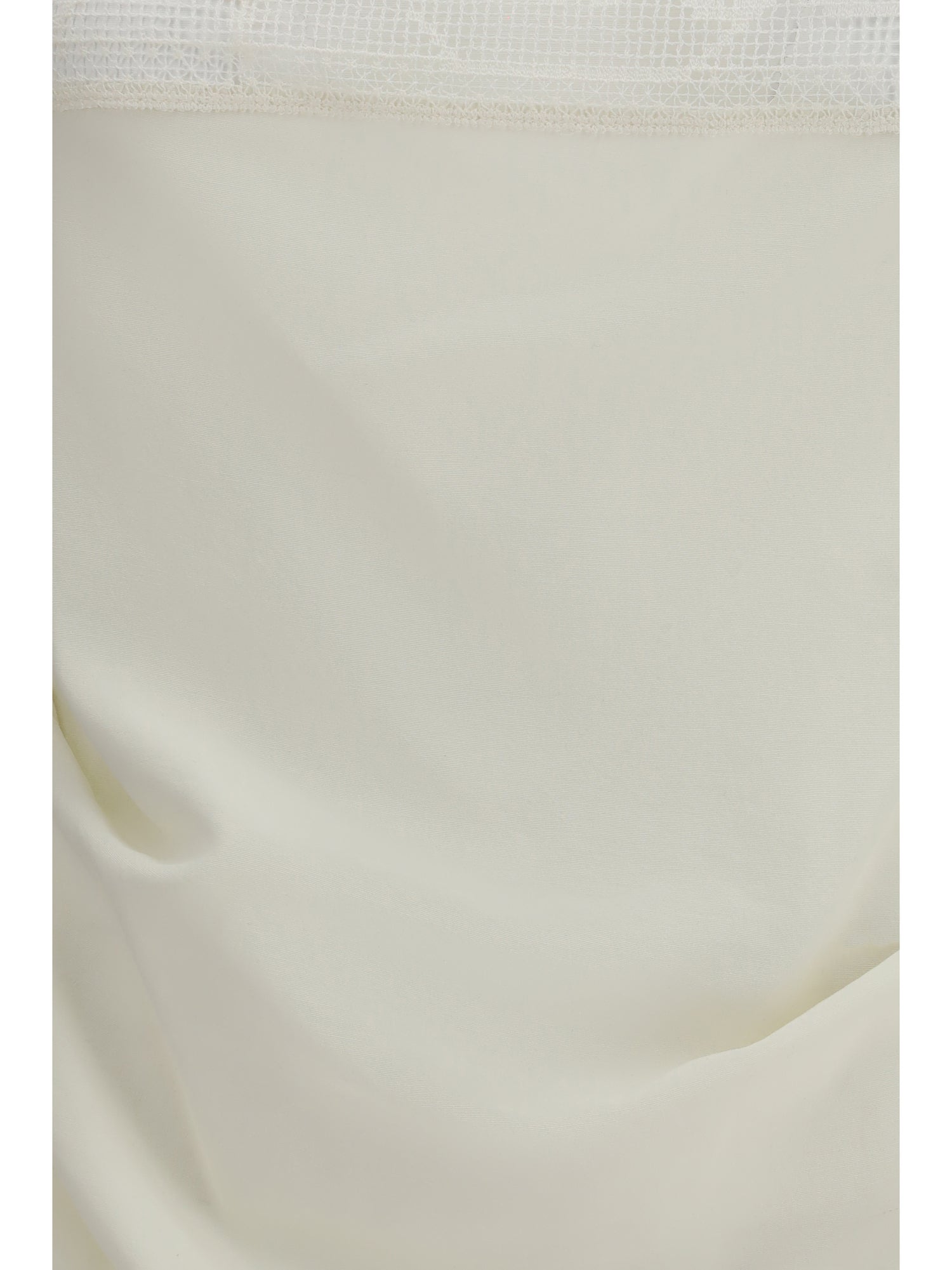 MAGDA BUTRYM 36 draped silk top with lace trim