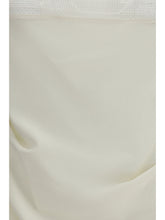 MAGDA BUTRYM 36 draped silk top with lace trim